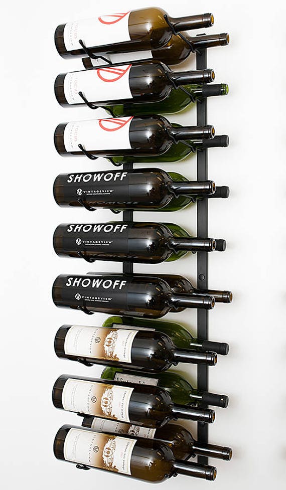 Vintageview Magnum 18 Bottle 1.5L Wall Mounting Metal Wine Rack 4 Available Finishes Etsy
