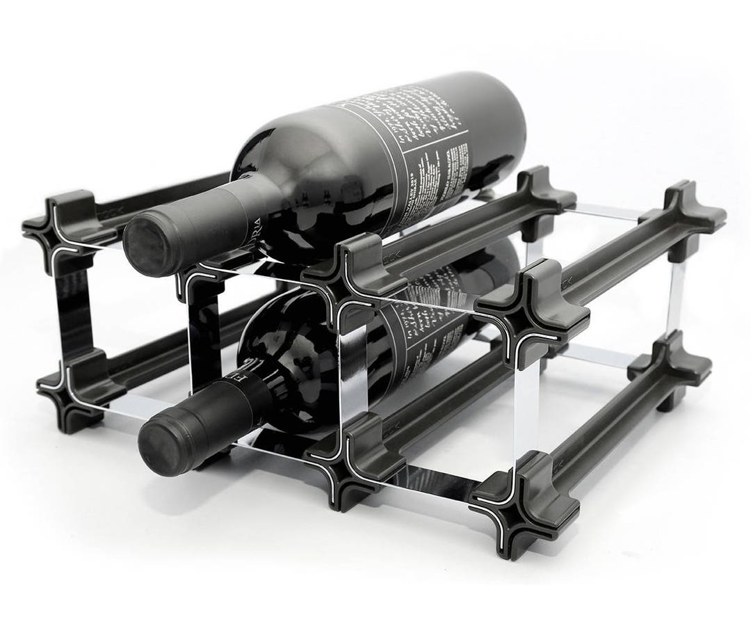 3 NOOK® Wine Rack Easy 2 Step Assembly No Hardware Required Capacity 6