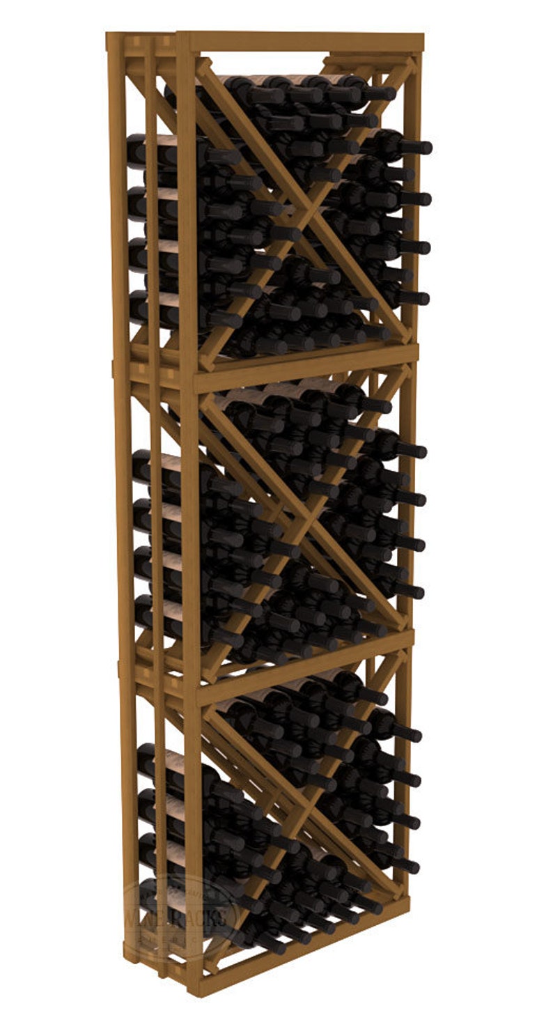 Download 13 Stain Combinations To Choose From Handmade Wooden 120 Bottle Full Height Diamond Bin Wine Rack Kit In Premium Redwood Home Living Wine Racks