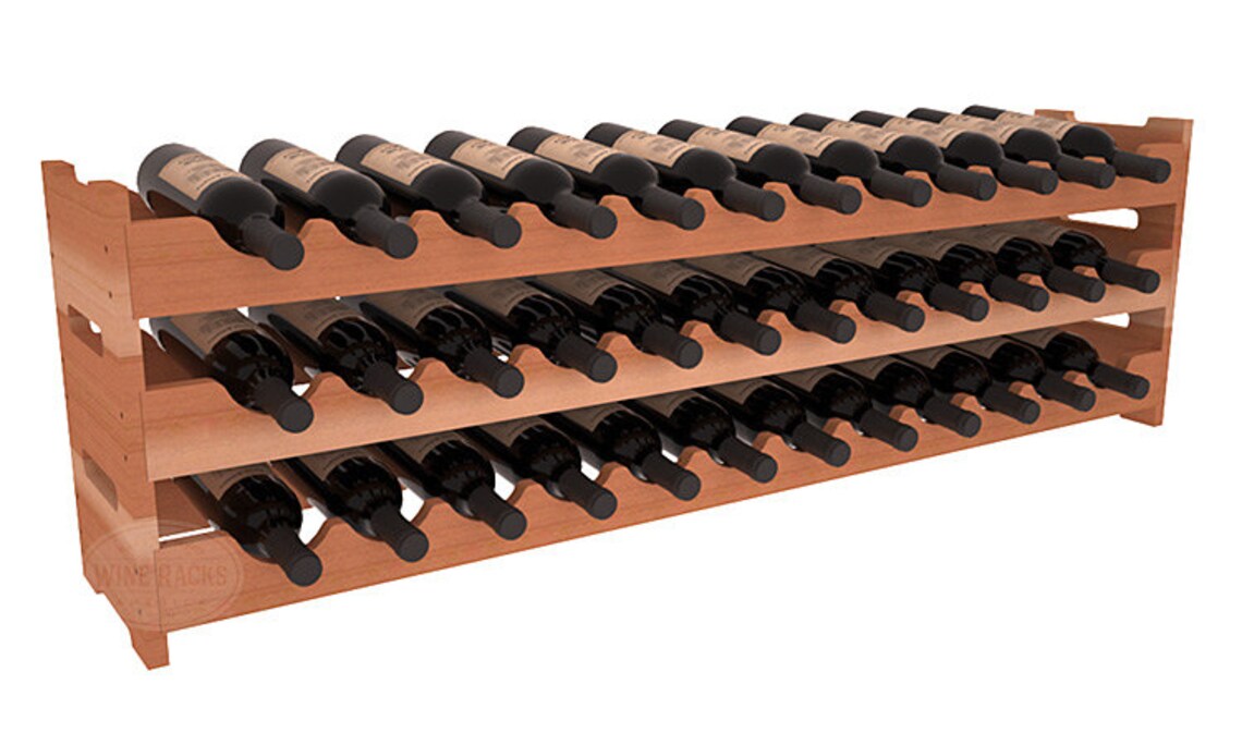 Handmade 36 Bottle Wooden Long Scalloped Wine Rack Kit in Etsy
