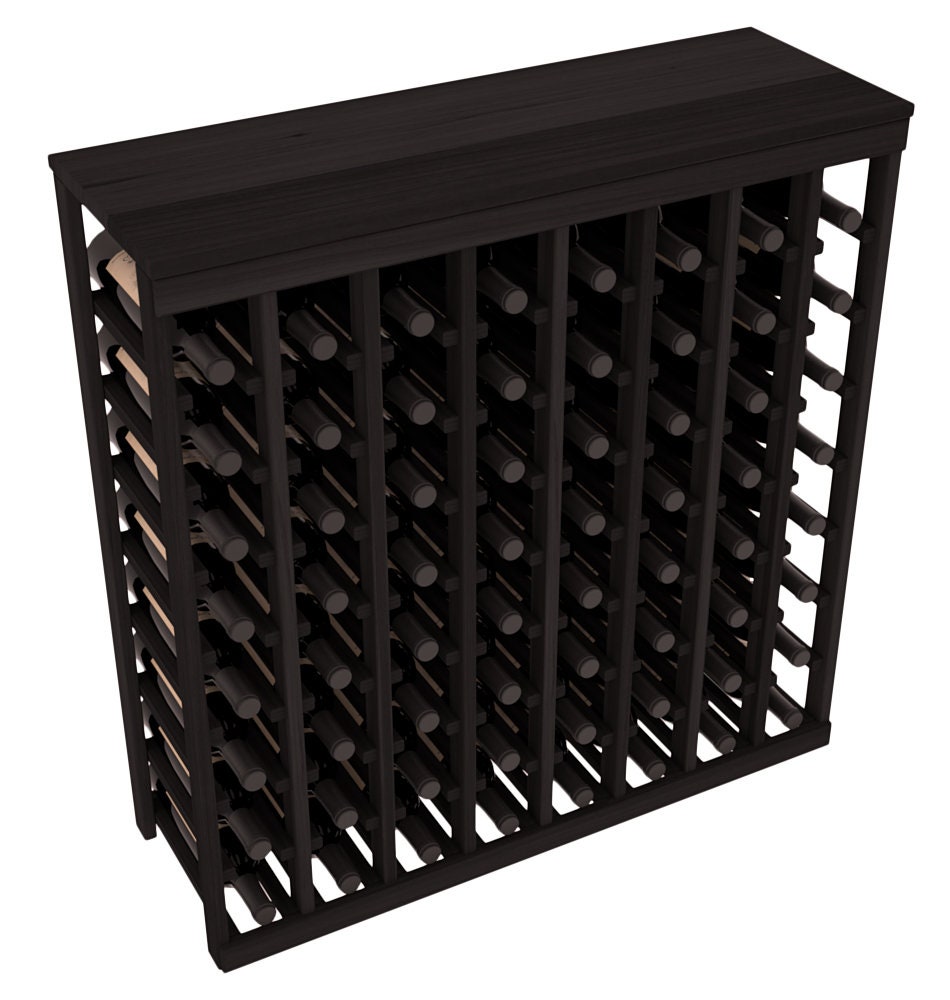 64 Bottle Table Top Wine Storage Rack Kit in Redwood. Etsy