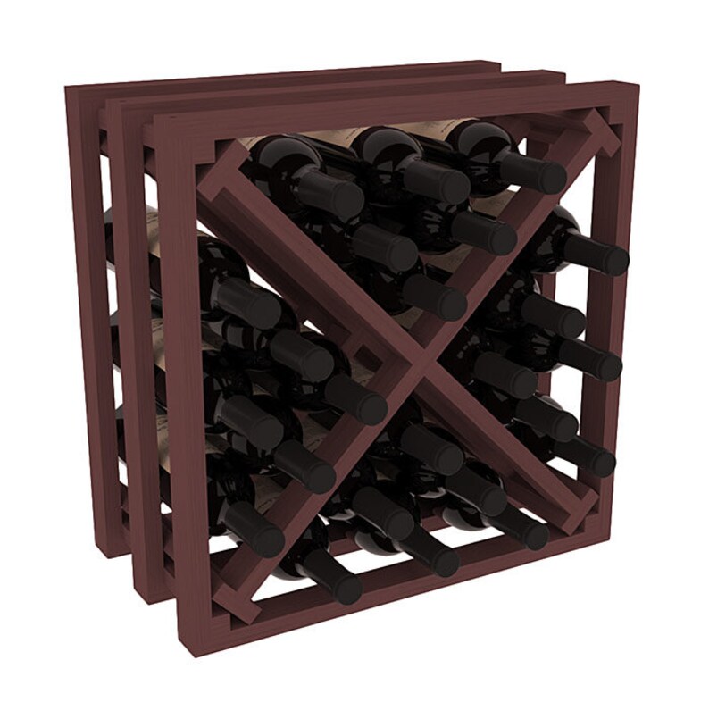 24 Bottle Lattice Wine Cube Storage Rack Kit in Pine. Etsy