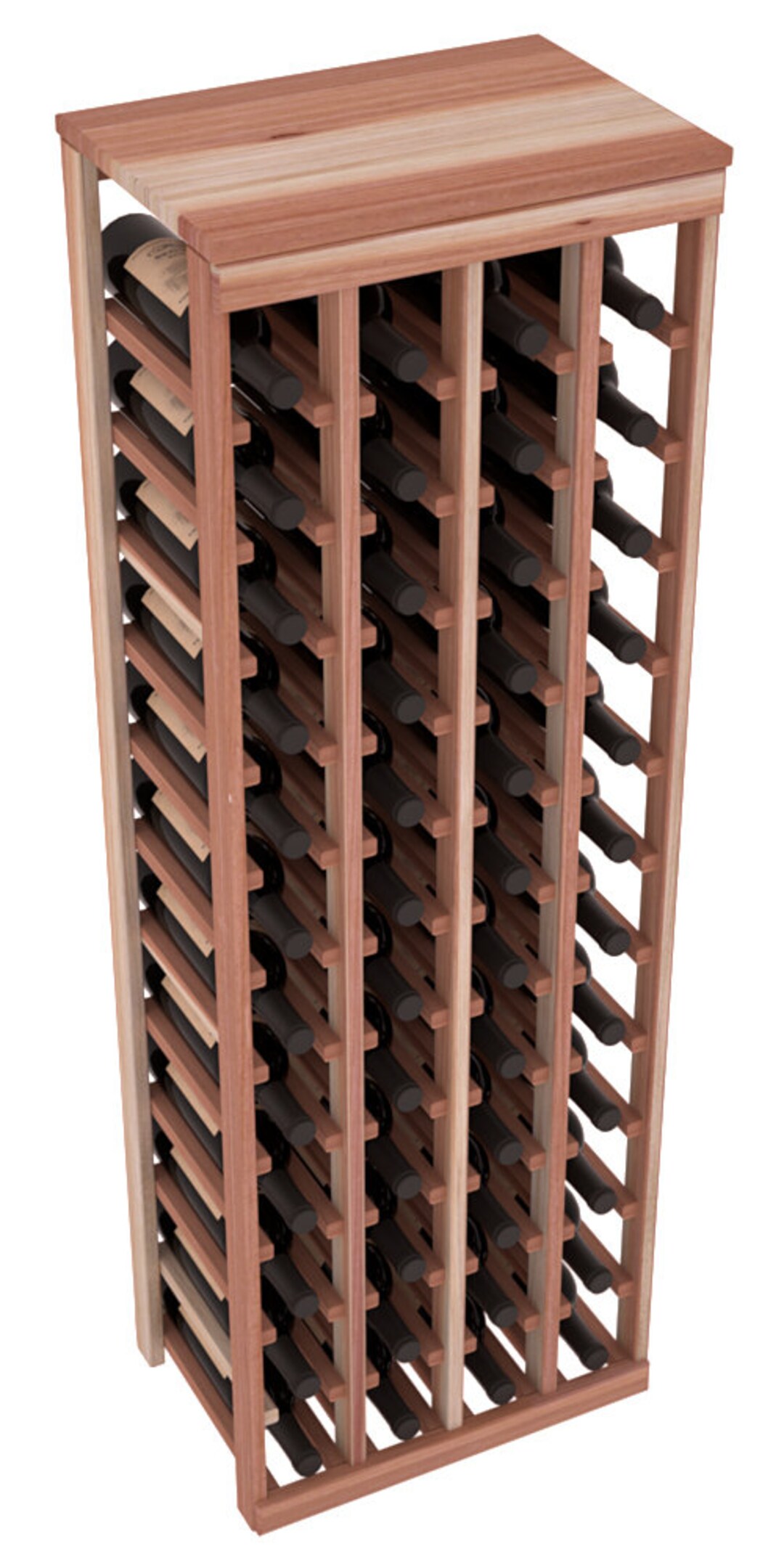 48 Bottle Table Top Wine Storage Rack Kit in Redwood. - Etsy