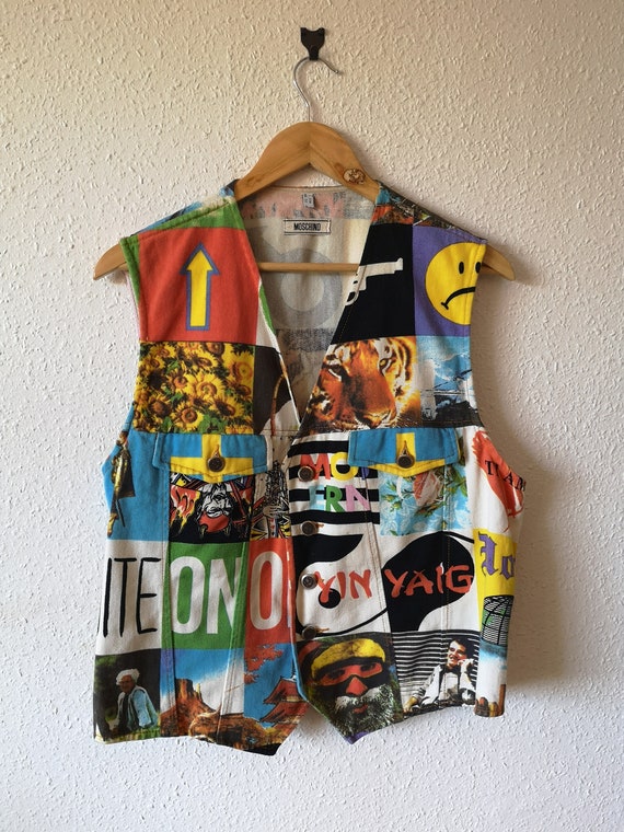 Vintage 1990's Rare Moschino Waistcoat