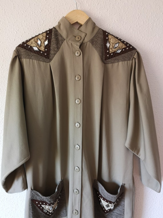 Bejewelled Batwing Coat