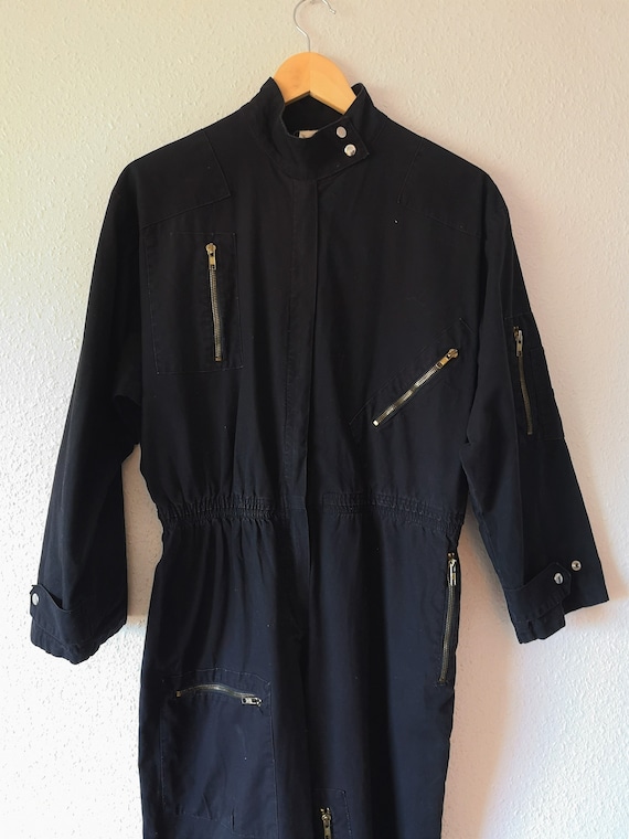Retro Black Jumpsuit