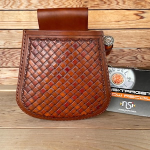 The Dixie Union divided compartment shotshell pouch