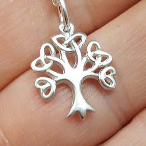 Sterling Tree of Life pendant. sterling silver Celtic tree necklace. Knowledge tree necklace. Grad gift. girlfriend gift. bridesmaid gift image 1