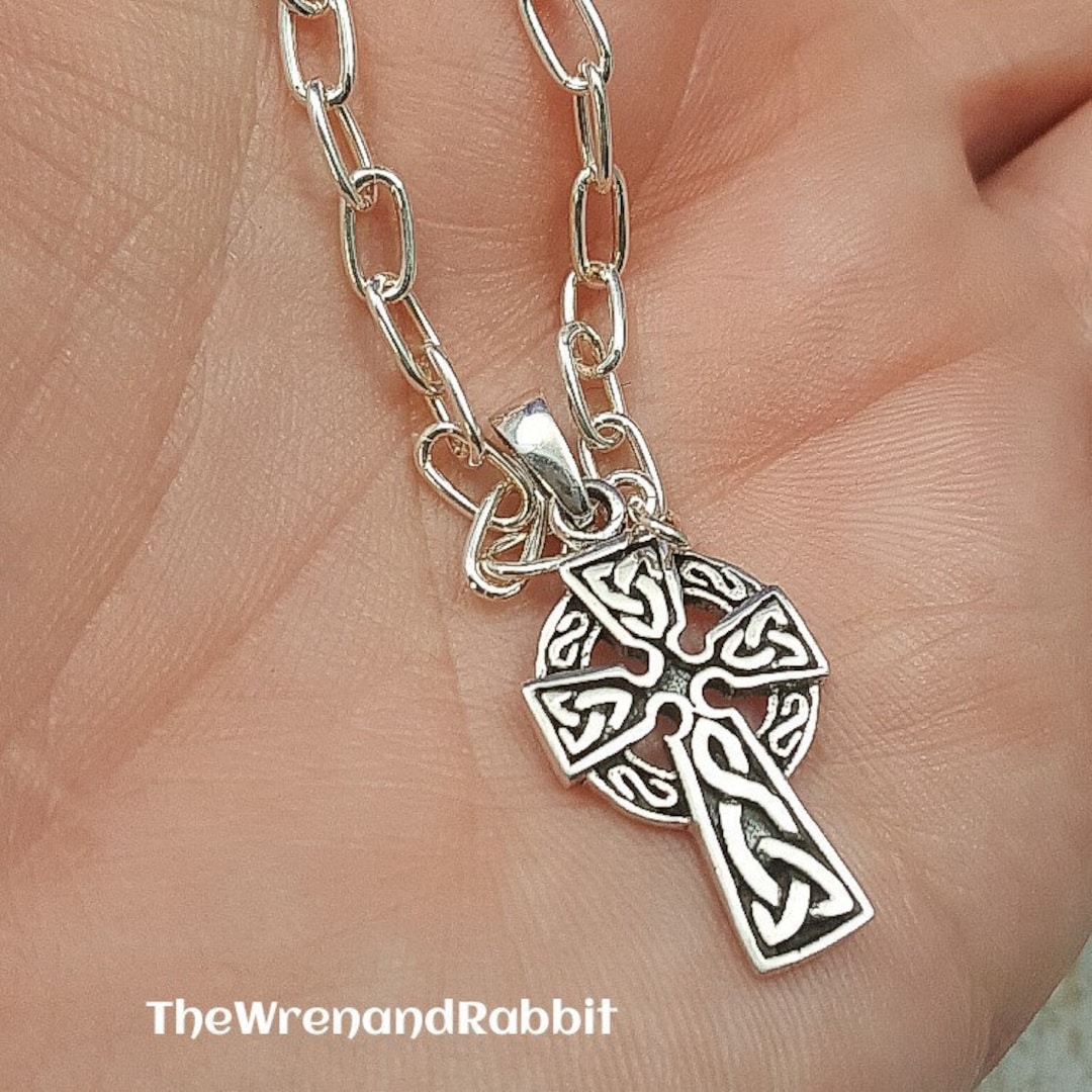 Celtic Cross Bracelet Solid STERLING Silver Cross Bracelet Etsy