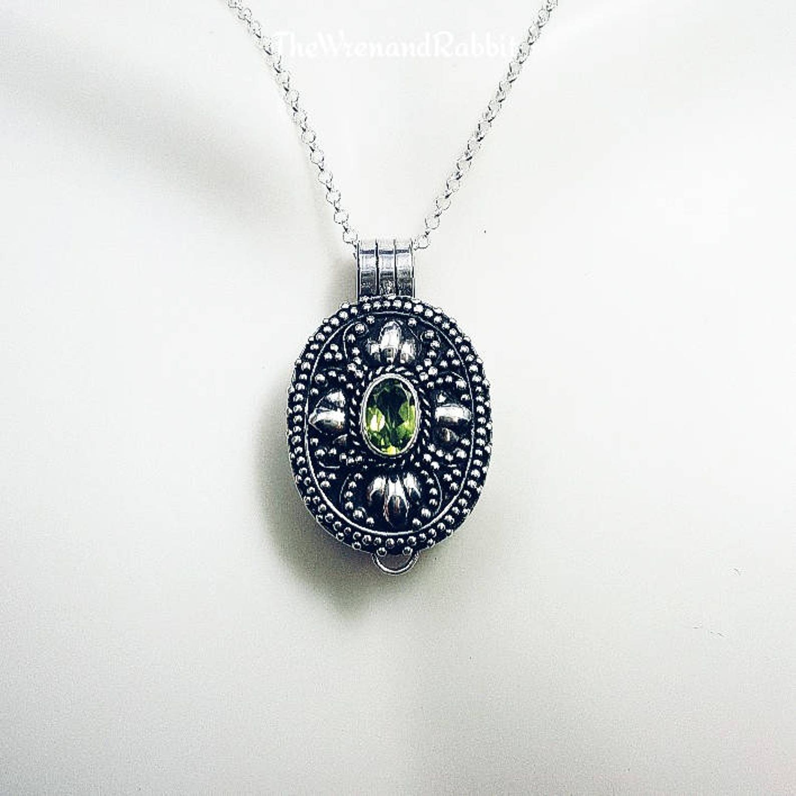 Pill Box Necklace. Secret Box Necklace. Locket Pendant. Etsy