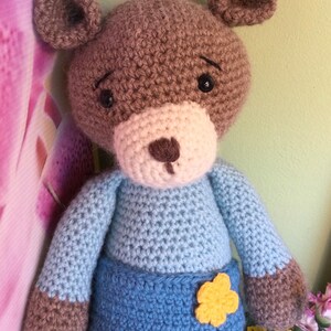 Crocheted, Amigurumi, collectible bear image 5