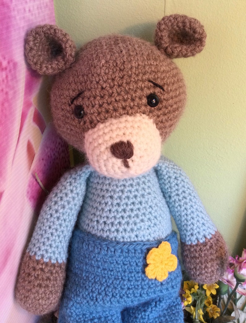 Crocheted, Amigurumi, collectible bear image 5