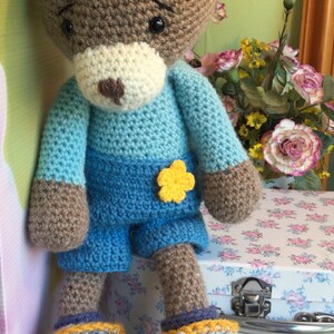 Crocheted, Amigurumi, collectible bear image 6