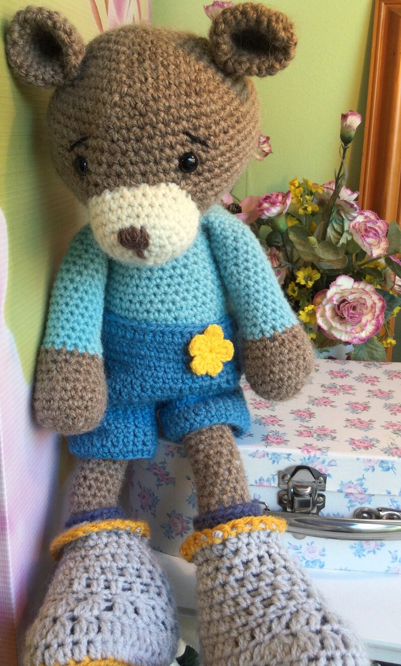 Crocheted, Amigurumi, collectible bear image 6