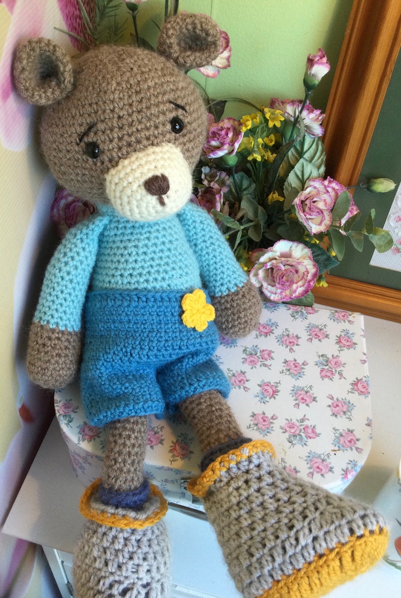 Crocheted, Amigurumi, collectible bear image 10