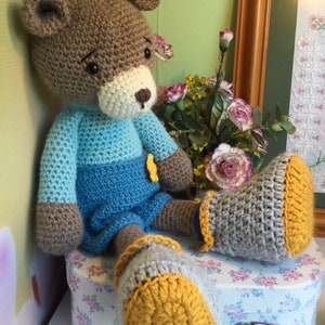 Crocheted, Amigurumi, collectible bear image 9