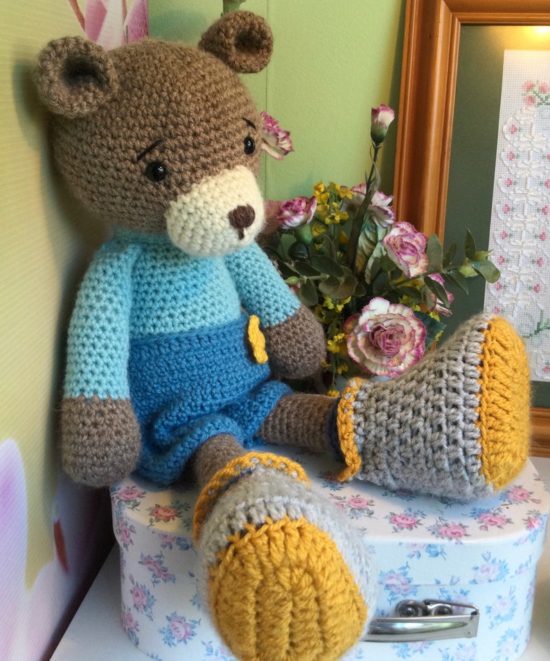 Crocheted, Amigurumi, collectible bear image 9