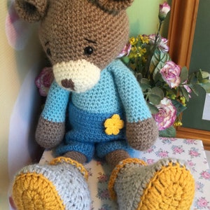 Crocheted, Amigurumi, collectible bear image 4