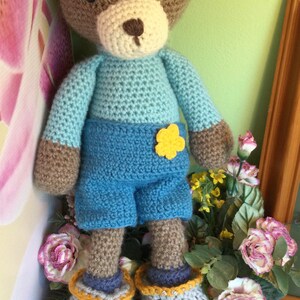 Crocheted, Amigurumi, collectible bear image 8