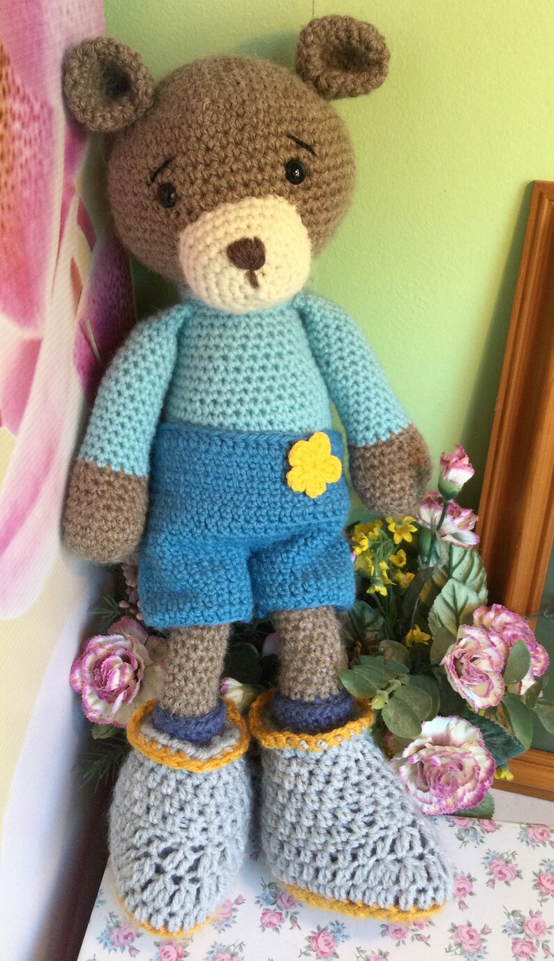 Crocheted, Amigurumi, collectible bear image 8