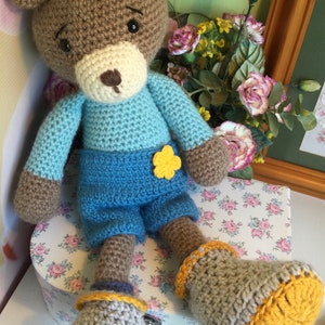 Crocheted, Amigurumi, collectible bear image 1