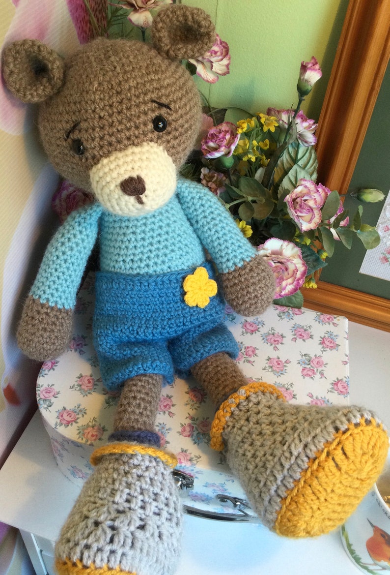 Crocheted, Amigurumi, collectible bear image 1