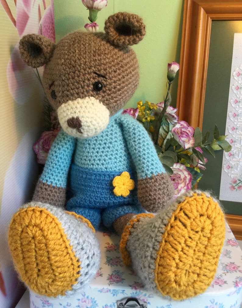 Crocheted, Amigurumi, collectible bear image 2