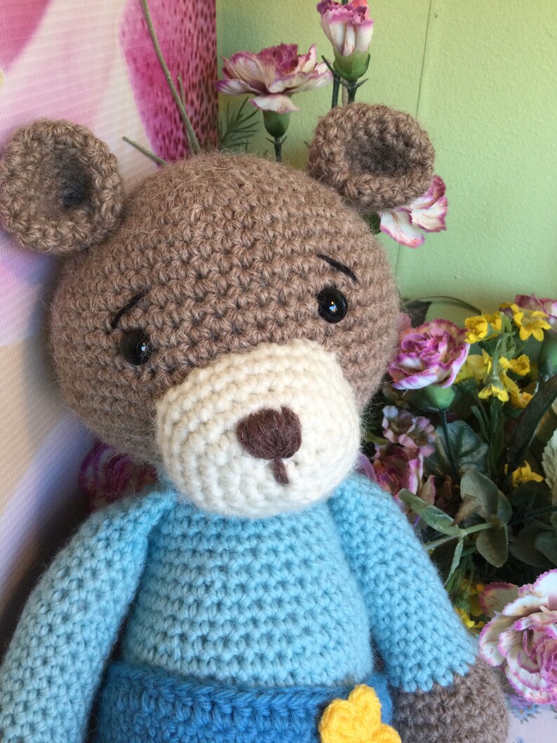 Crocheted, Amigurumi, collectible bear image 7