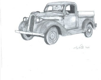 Old Farm Truck Set 1 - Etsy