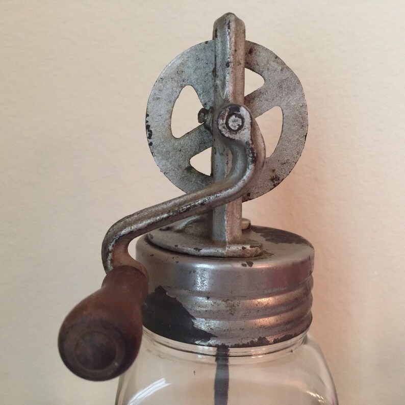 Antique 1 Quart Dazey Glass Butter Churn Etsy