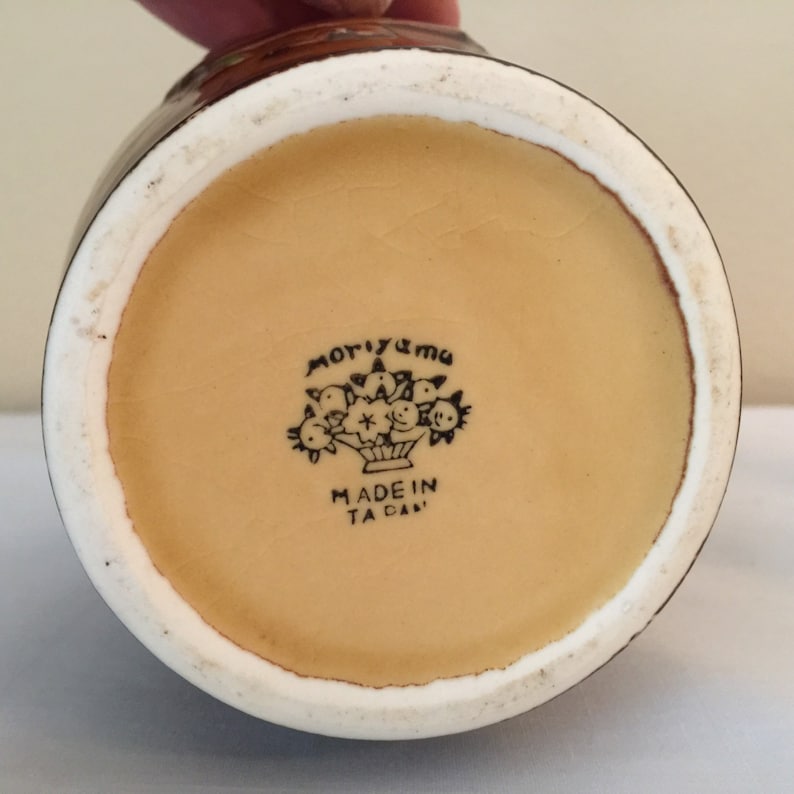 Moriyama Mori Machi Japan Porcelain Monk Sake Decanter With 4 Etsy