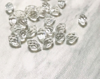 Acrylic Faceted Briolette Beads - 10mm - (A)