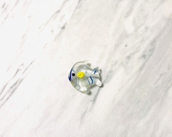 Blue Glass Fish Bead