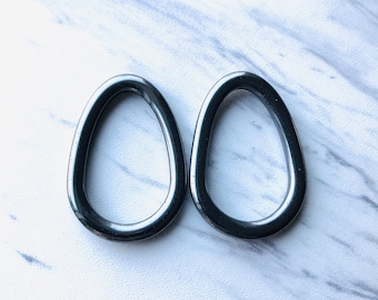 Hematite Oval Stone-2 pcs