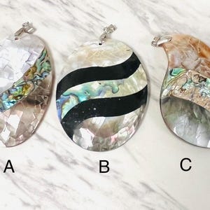 Abalone and Mother of Pearl Mosaic Pendant
