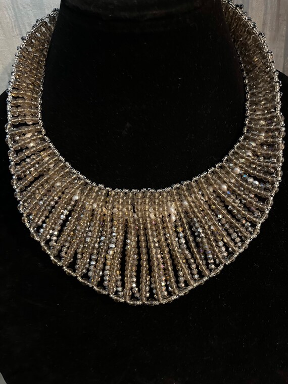 Nakamol Beaded Bib Collar Necklace - image 10