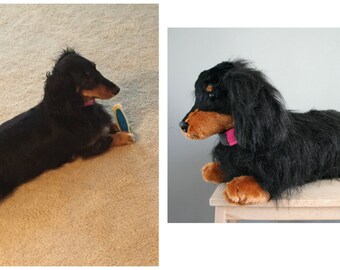 Custom dog plush. A plushie of your dog! Made to order from pictures