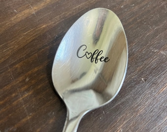 Personalized Laser Engraved Spoon|Custom Teaspoon|Serving Spoon|Etched Spoon|Personalized Spoon|Engraved Soup Spoon|Spoon With Engraving