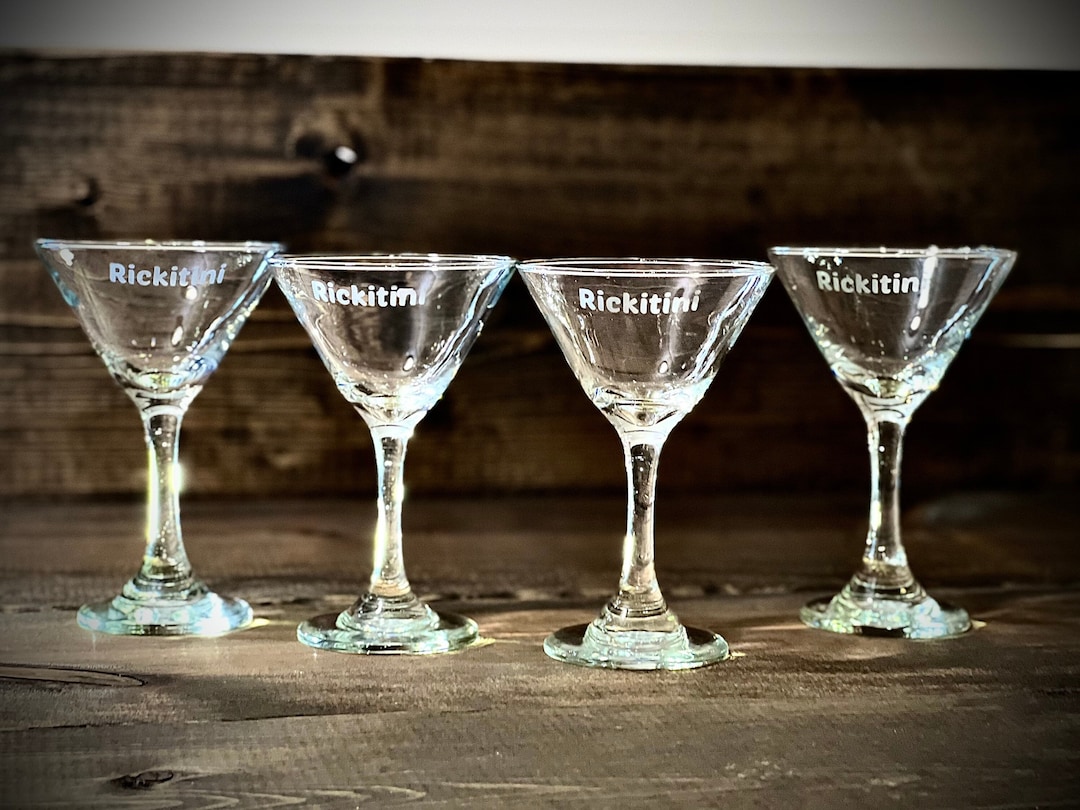 Personalized Martini Glassesengraved Glassescustom Barwarepersonalized