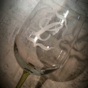 Personalized Custom Etched Wine Glass image 5
