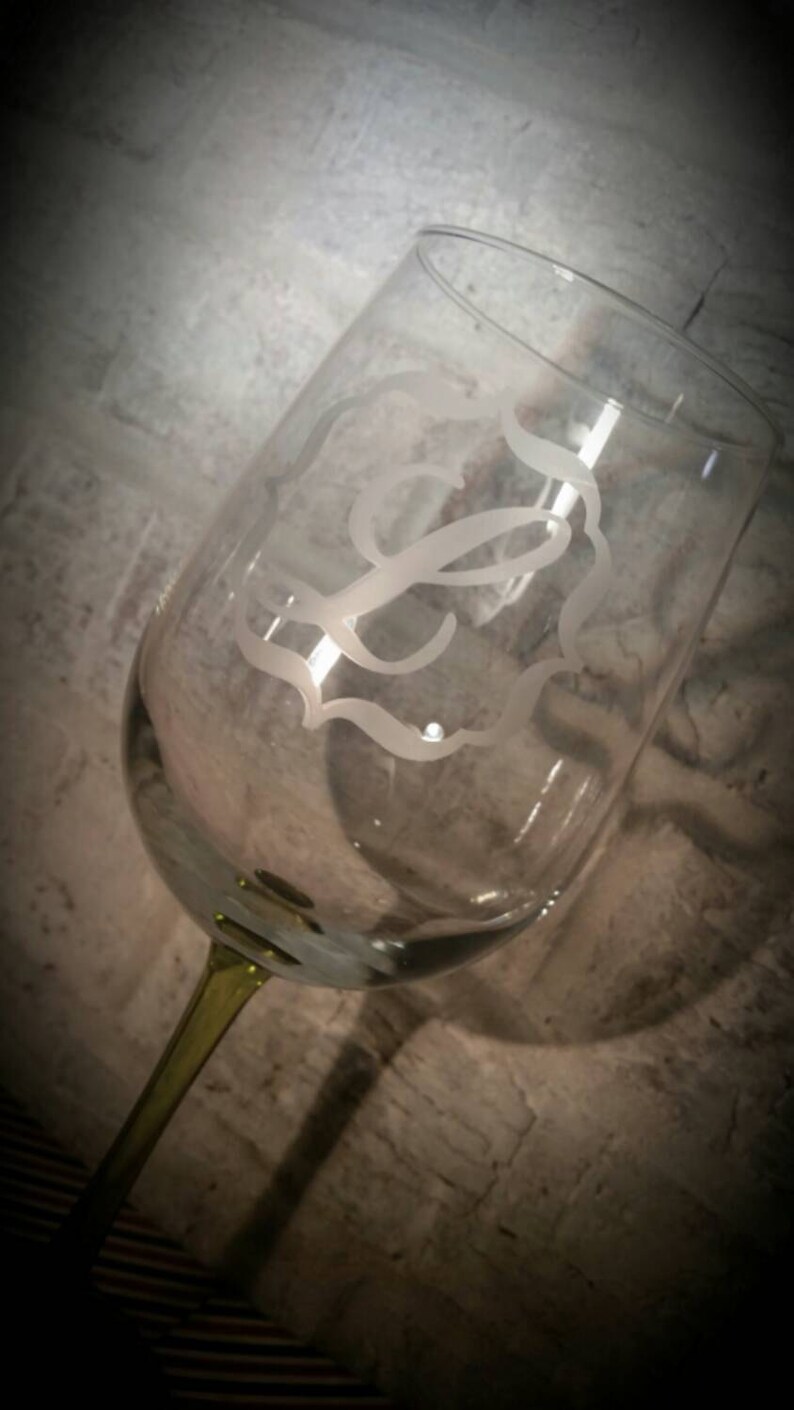 Personalized Custom Etched Wine Glass image 5