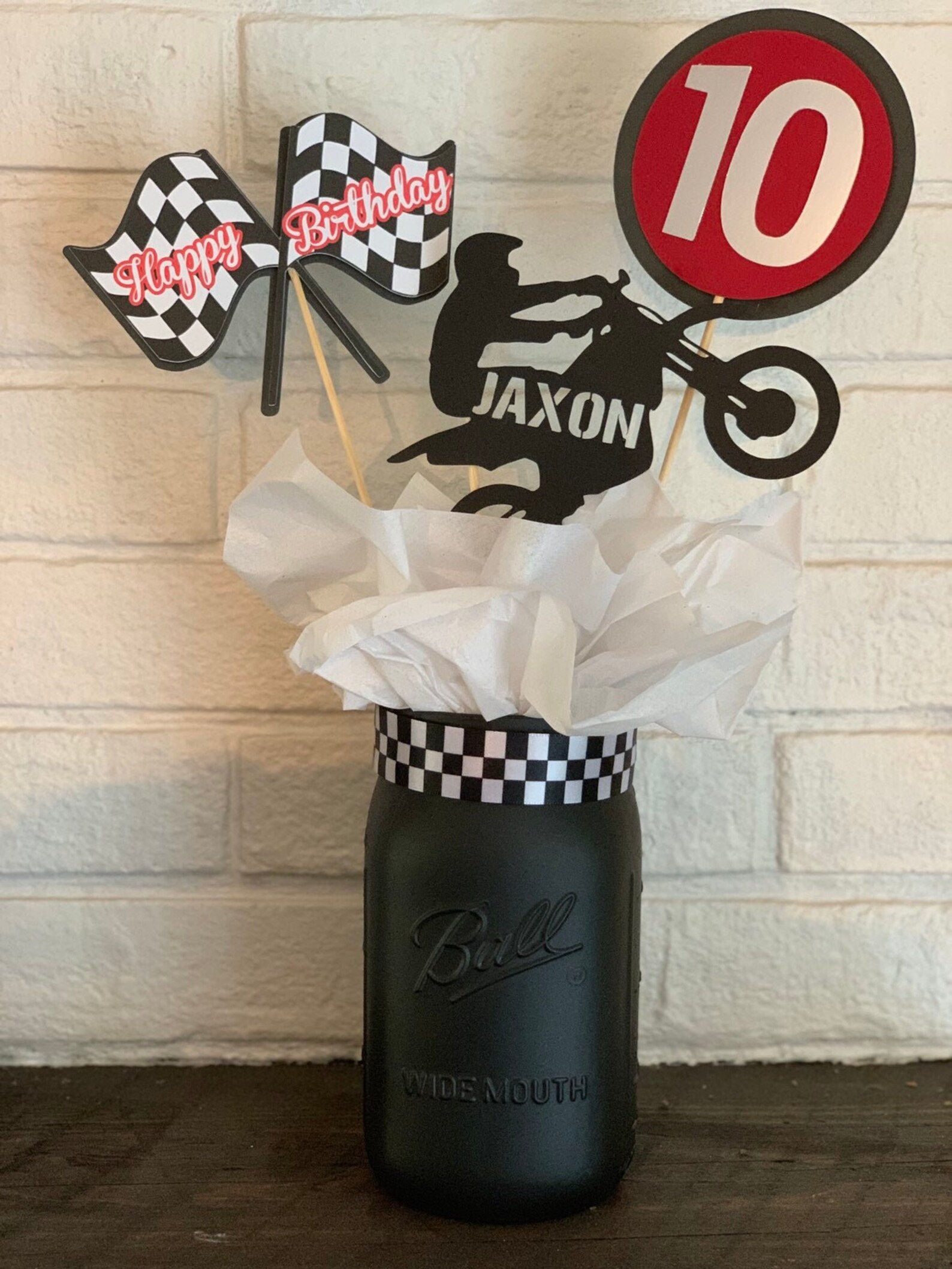 Personalized Dirt Bike Four Wheeler 4 Wheeler Birthday Etsy