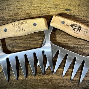 Custom Laser Engraved Meat Claw Shredders|Smoked Pork Forks|Smoked Meat Shredders|BBQ Meat Claw Shredders|Personalized Father&#39;s Day Gift|