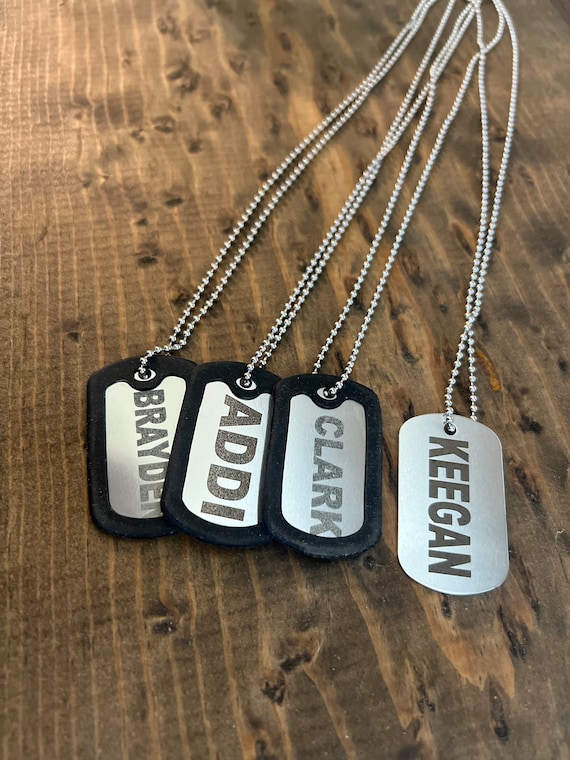 Custom Laser Engraved Dog Tag|military Dog Tag|military Party