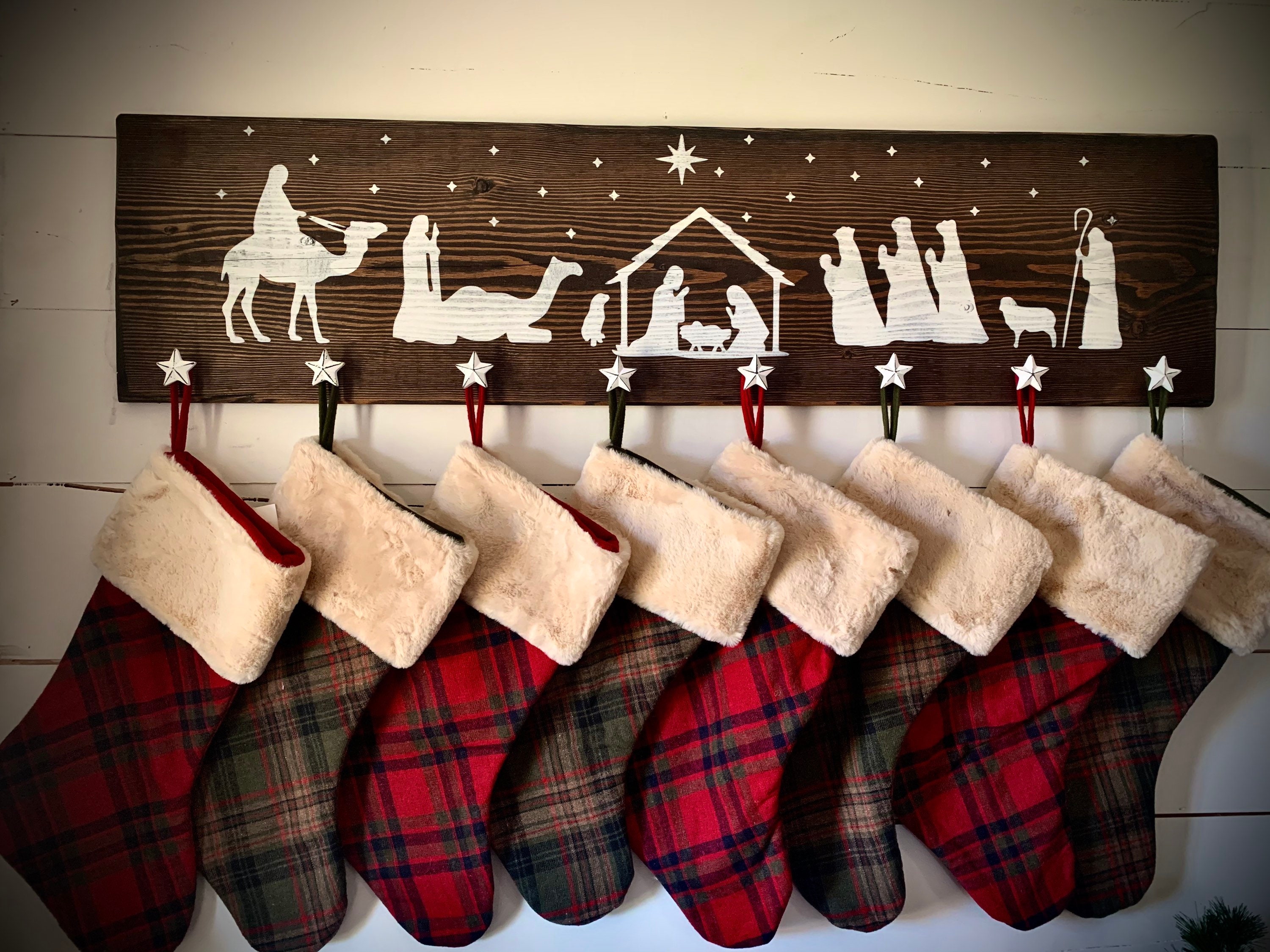 Christmas stocking wall hooks Clearance