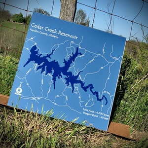 Espejo de mapa náutico personalizado/señal náutica/señal de vía fluvial/espejo cuadrado/señal de la casa del lago/espejo de pared de la casa del lago/espejo de pared sin marco/24x24