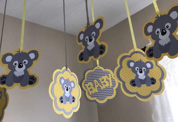 Adorable Koala Baby Shower Ceiling Hanging Decorations Etsy