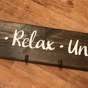 Personalized Hot Tub Towel Hook|Hanging Rustic Barnwood Sign|Hot Tub Sign|Custom Hot Tub Towel Hanger|Sauna Towel Rack|Jacuzzi Towel Rack