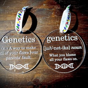 Personalized Engraved Acrylic Science Christmas Ornament|Acrylic Christmas Ornament|Personalized Science Ornament|Christmas Tree Ornament