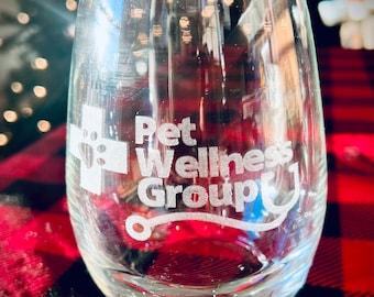 Gepersonaliseerd geëtst wijnglas zonder steel|Cadeau voor haar|Glas met bedrijfslogo|Wijnglazen|Zakelijk wijnglas|Huwelijkscadeau|Jubileumcadeau